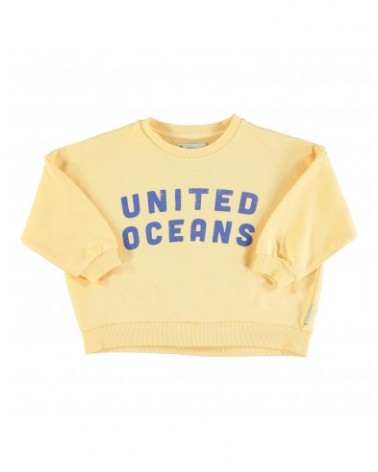 Kids Sweatshirt Yellow "united oceans" Piupiuchick