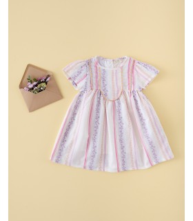 VESTIDO CORDON JAQUARD LAVANDA MI CANESU