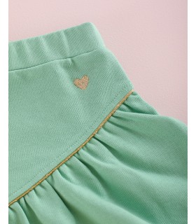MINIFALDA LUREX JOGGING VERDE MI CANESU
